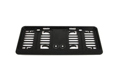 Svart skiltplateholder small for biler importert fra USA og Japan