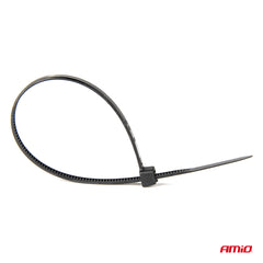 Sorte kabelbindere i plast, 2,5 x 150 mm