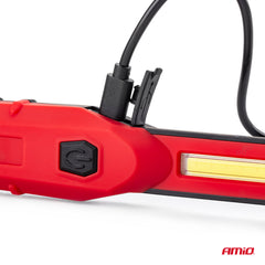 LED-inspektionslampe med drejelig magnetisk clip