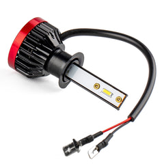 H1 LED-frontlyspærer med vifte