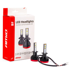 H1 LED-frontlyspærer i aluminiumshus