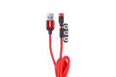 Magnetisk kabel med tre terminaler til opladning