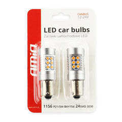 CANBUS LED-pære 1156 BAU15S PY21W til 12/24 V