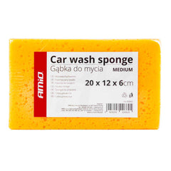 Orange svamp til bilvask 20 x 12 x 6 cm