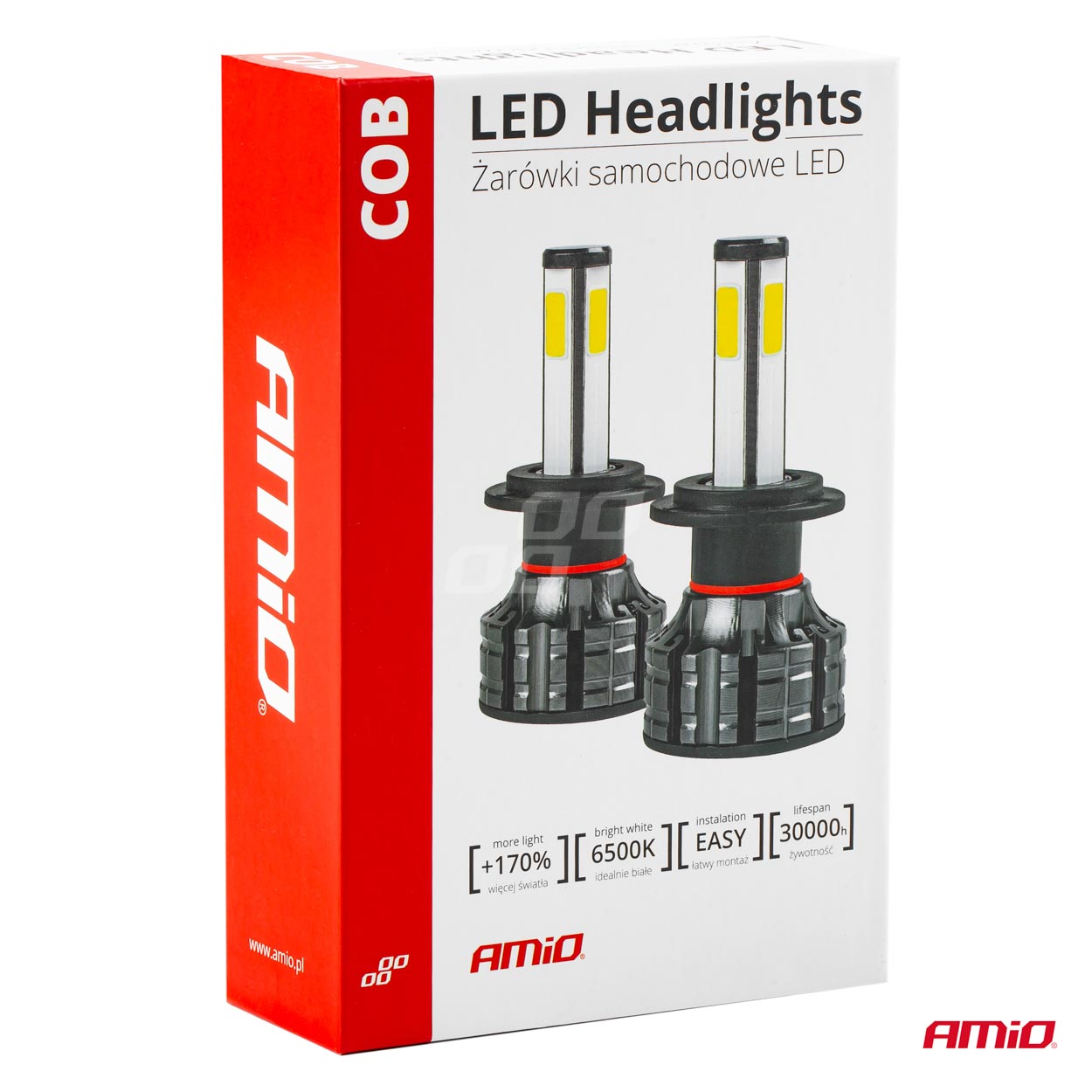 HB4 LED-pærer med 6500K lys