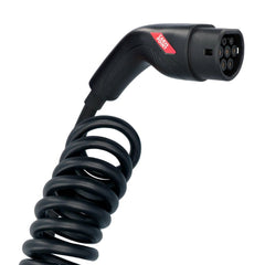 Carpoint spiralladekabel for elbiler Type 2 til Type 2, 16 A, 3-faset, 6 meter 