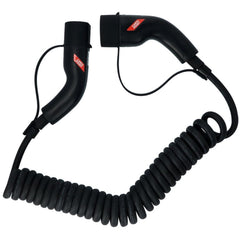 Carpoint spiralladekabel for elbiler Type 2 til Type 2, 32 A, 3-faset, 6 meter 