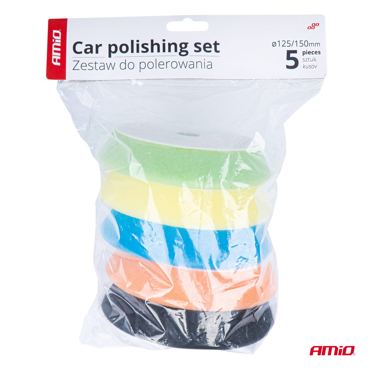 Polerpuder med 125 mm velcrofæste
