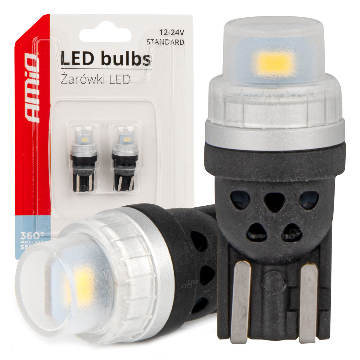 LED-pærer T10 W5W med hvidt lys