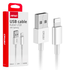 USB-A til Lightning-kabel på 100 cm
