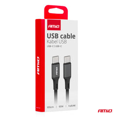 USB-C til USB-C kabel 60W 100 cm FullLINK