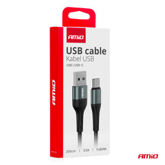 FullLINK USB-A til USB-C kabel til opladning og dataoverførsel