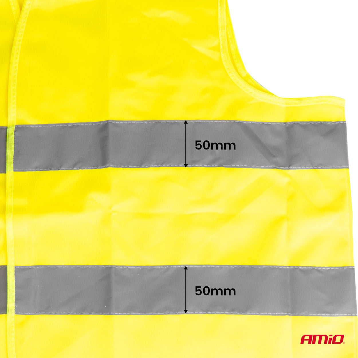 Materiale på gul refleksvest i størrelse XXXL