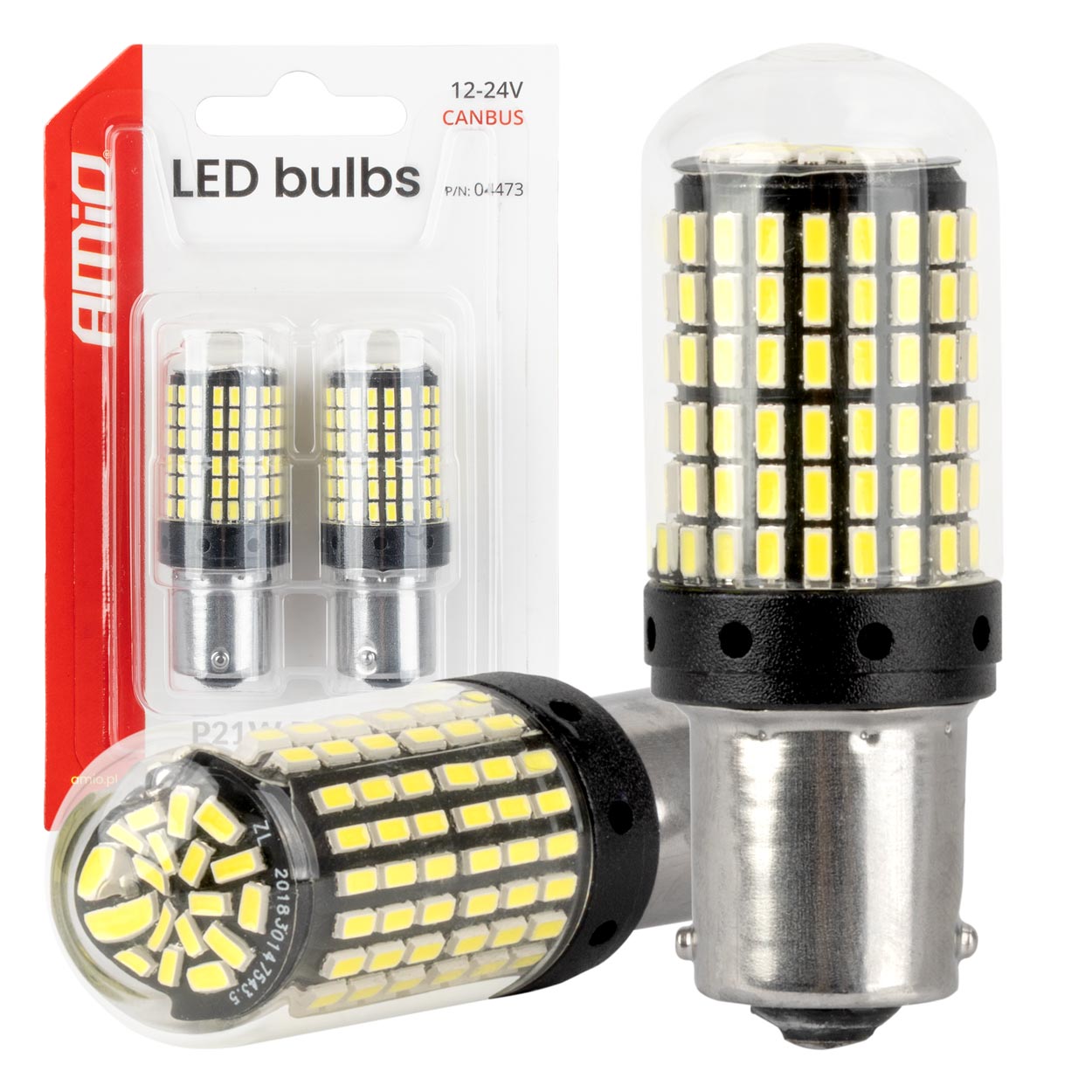 CANBUS LED-pære 1156 BA15S med 4SMD LED'er