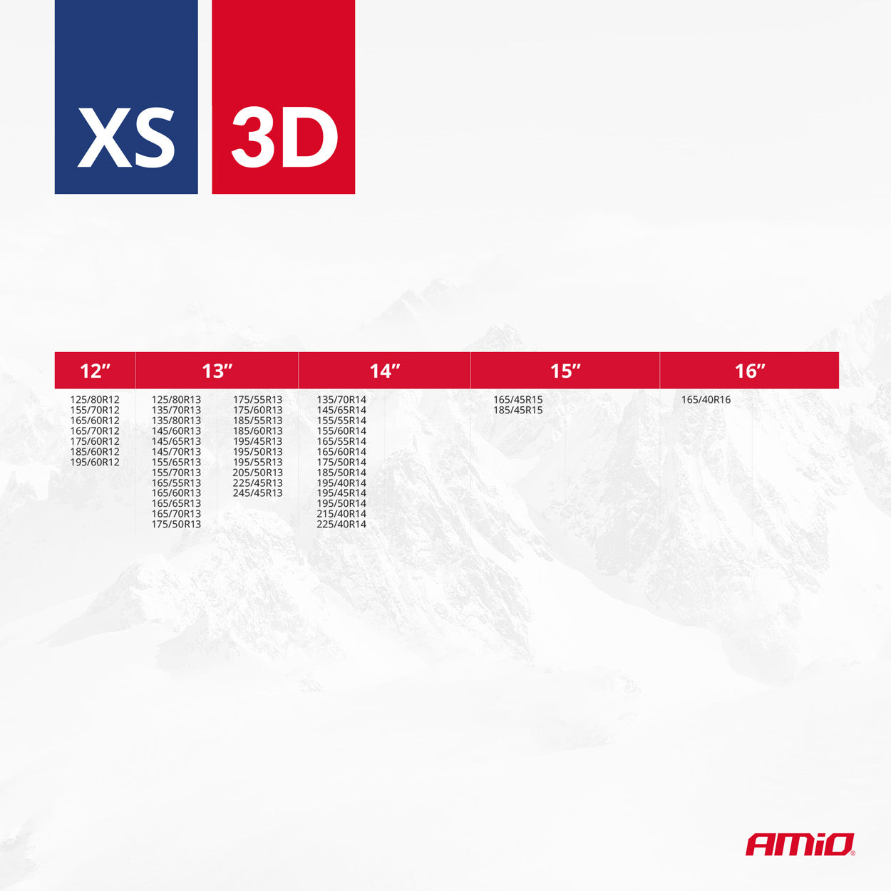 Tekstilsnøkjetting 3D XS i bruk