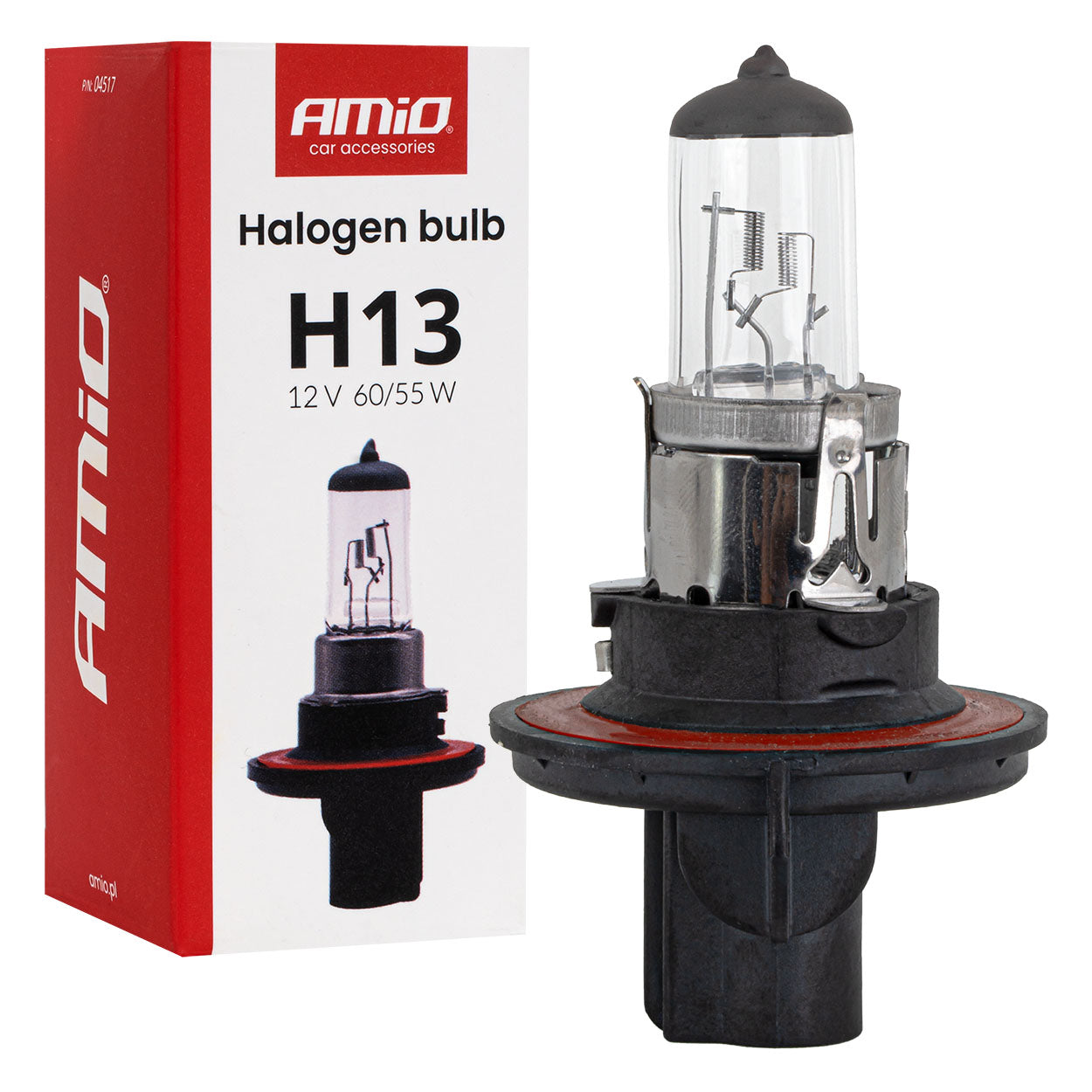 H13 halogenpære med PJ26.4t-sokkel