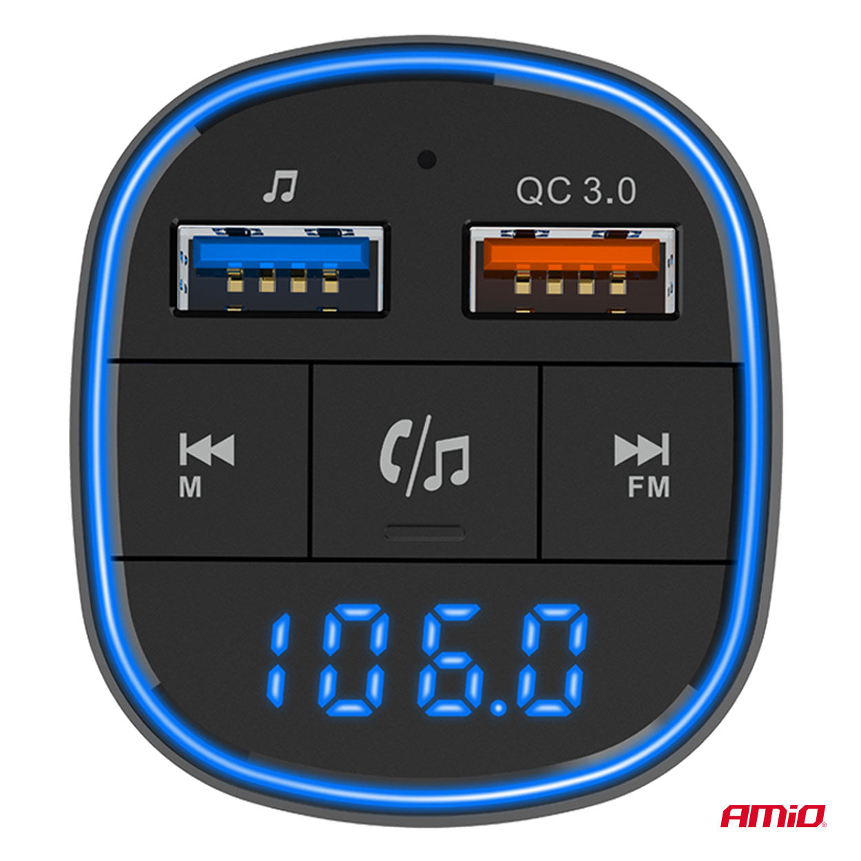 Bil FM-transmitter med Bluetooth og USB