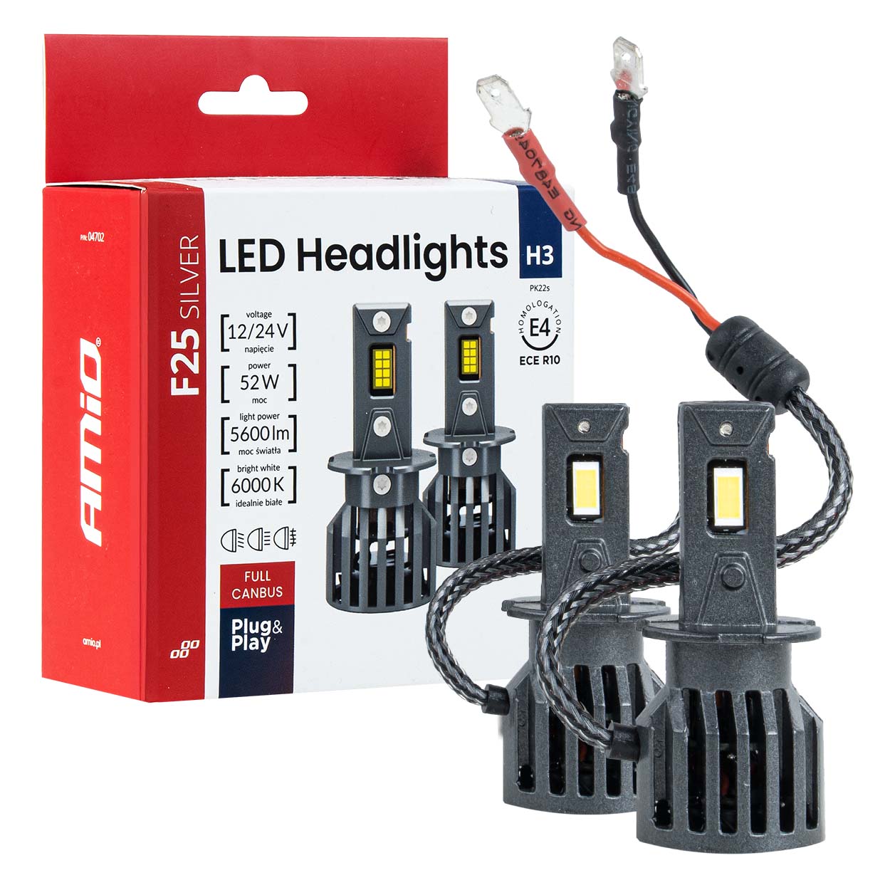 LED-forlygtepære F25 Silver Edition med H3-fatning