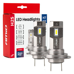 LED-forlygtepærer H7 og H18 med CANBUS i H25-serien