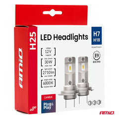 LED-forlygtepærer H7/H18 med CSP-teknologi