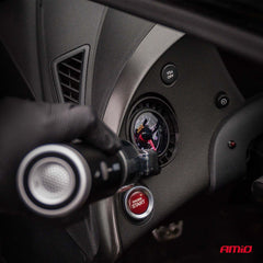 Ledningsfri bilstøvsuger med pumpefunktion set fra siden
