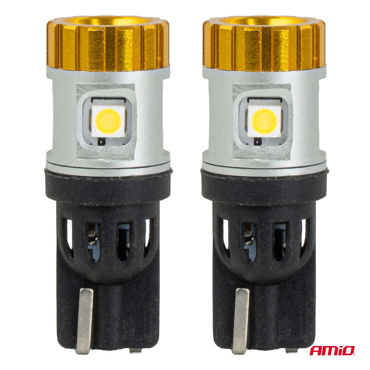 T10 LED-pære med 4 SMD 3030-LED-er og 1 SMD 3020-LED