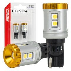 T15 LED-pære med 9 SMD 3030-LED-er og hvitt lys