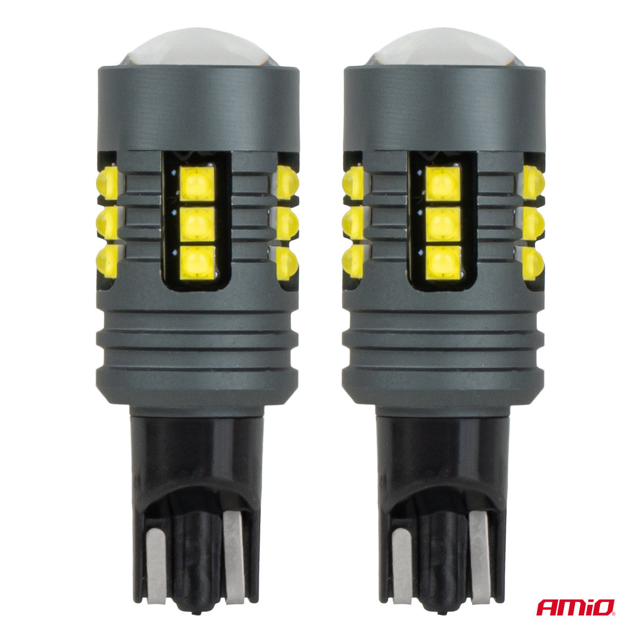 T15 LED-pære med 18 SMD 2525 LED-er sett fra siden