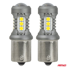 LED-pære BAU15S/PY21W med 15 SMD 3030 LED-er