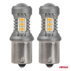BAU15S/PY21W LED-pære med 15 SMD 3030-LED-er