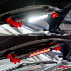 LED-inspeksjonslampe med magnet og klemme