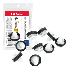 Kledningsklips med gummitetning Ø11 mm og 18 mm lengde