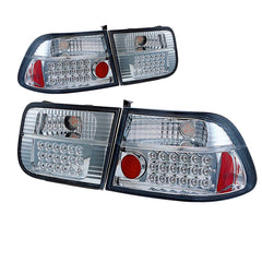 LED-baklykter til Civic '96 2D krom