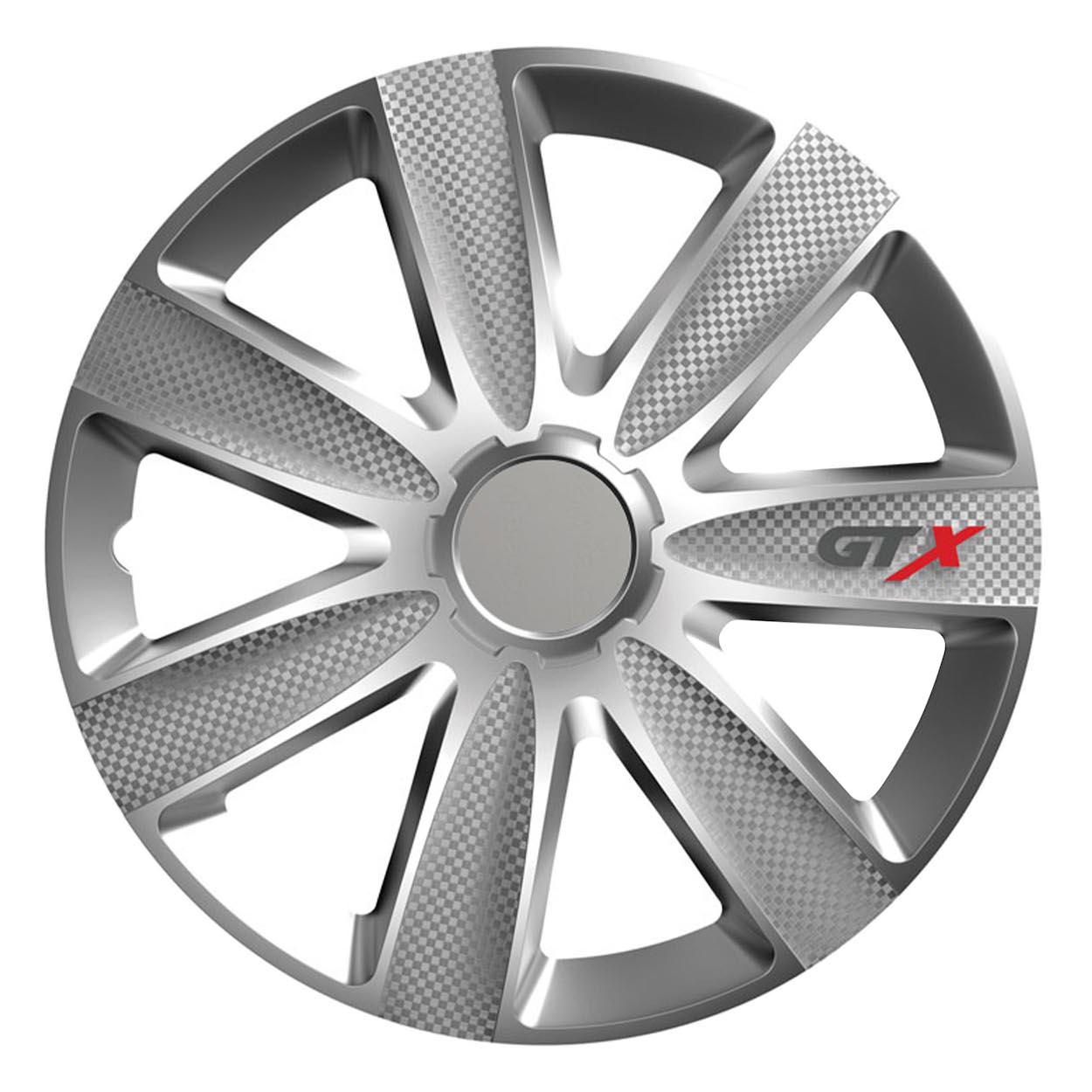 Versaco hjulkapsel GTX carbon silver 15 tommer