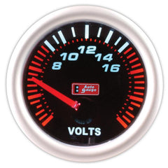Voltmeter svart 2 tommer Auto Gauge