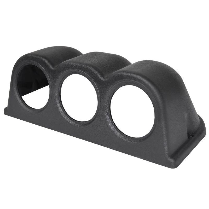 Trippel instrumentholder til dashbord svart Ø 5 cm