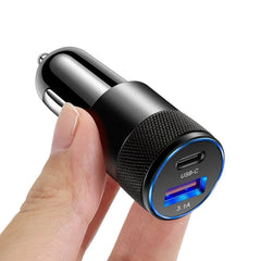 Billader med USB-A og USB-C 