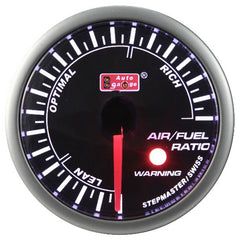 Luft/drivstoffmåler svart 2 tommer Auto Gauge