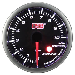Oljetrykksmåler svart 2" Auto Gauge