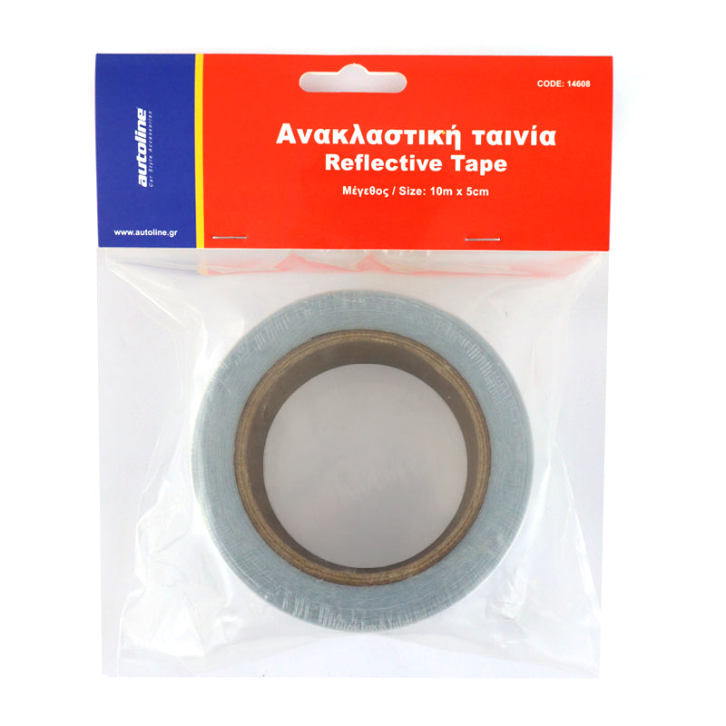 Reflekterende selvklebende tape 10 m sølv