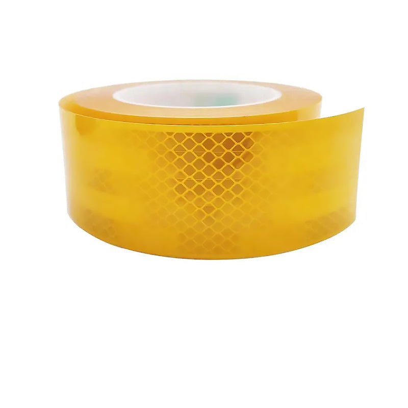 Reflekterende selvklebende tape 10 m gul