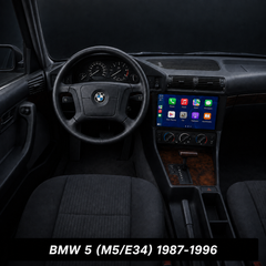 BMW 5-Serie (E34) 1987-1996 – 10,1" radio med Apple CarPlay og Android Auto 