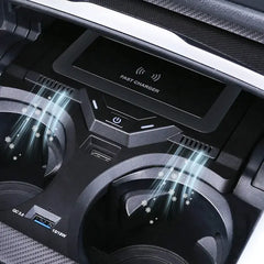 BMW 4-Serie/i4 2022-2024 trådløs mobillader med 15W hurtiglading og NFC-kortnøkkel 