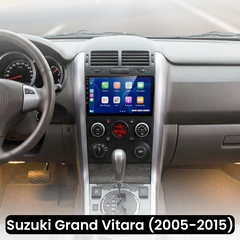 Suzuki Grand Vitara 2005-2015 – 9” bilradio med trådløs Apple CarPlay og Android Auto 