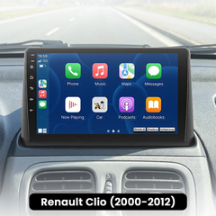 Renault Clio 2000-2012 – 9” bilradio med Apple CarPlay & Android Auto 