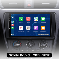 Skoda Rapid 2019-2026 – 9" radio med Apple CarPlay og Android Auto 