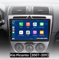 Kia Picanto 2007-2011 - 9" radio med Apple CarPlay og Android Auto 
