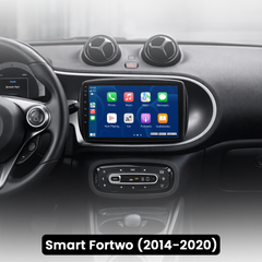 Smart Fortwo 2014-2020 - 9" radio med Apple CarPlay og Android Auto 