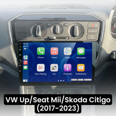 VW Up/Seat Mii/Skoda Citigo 13-23 - 9" radio med Apple CarPlay og Android Auto 