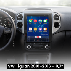 VW Tiguan 10–16 – 9,7” radio med Apple CarPlay og Android Auto 